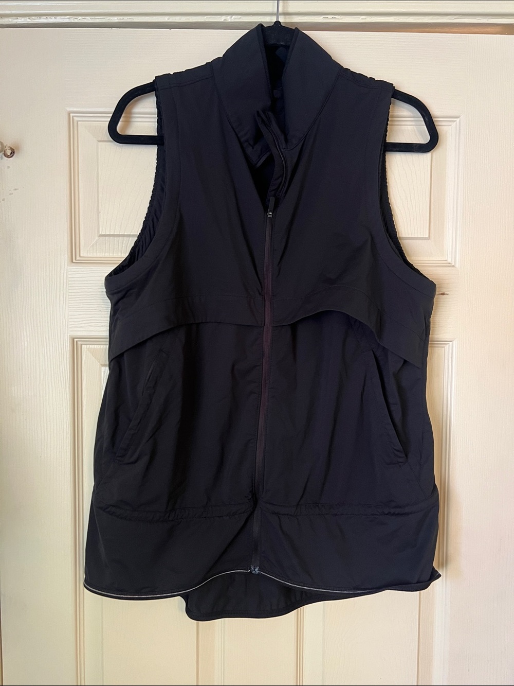 Black Zip-Front Active Vest